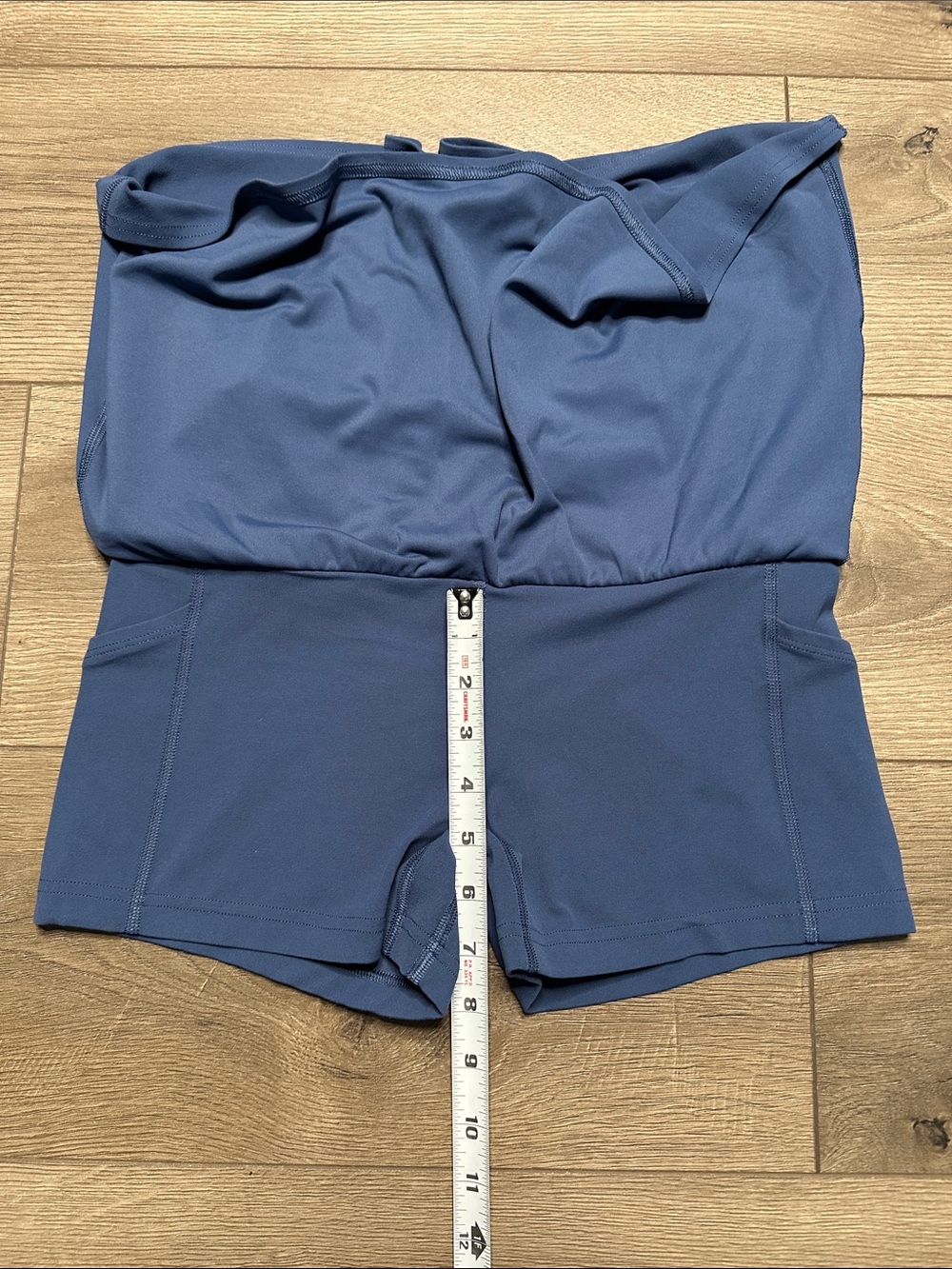 Lululemon Align High-Rise Tennis Active Skirt Skort Blue Twill Magic Logo Size 8 - Picture 12 of 12